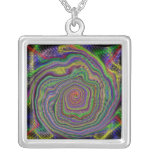 Negro abstracto del collar del frenesí del color