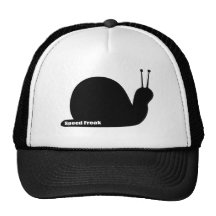 negro anormal del caracol de la velocidad gorra