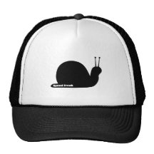 negro anormal del caracol de la velocidad gorra