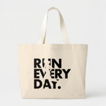 Negro/blanco "funcione con cada día " bolsa