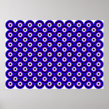 Negro blanco violeta azul de los ojos del arte de  posters