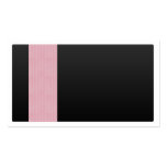 Negro con el modelo rosado tarjeta de visita