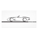 Negro convertible 1973 del Corvette Tarjetas Fotograficas