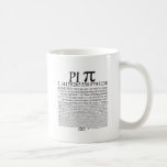 Negro cuadrado del pi tazas de café