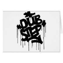 Negro de Dubstep FatCap Felicitación