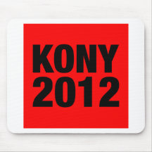 Negro de Kony 2012 en Plaza Roja Alfombrilla De Ratones