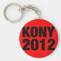 Negro de Kony 2012 en Plaza Roja Llaveros Personalizados