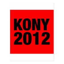 Negro de Kony 2012 en Plaza Roja Postal