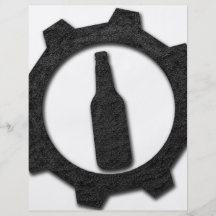 Negro de las cervezas tarjetón