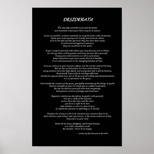 Negro de los desiderátums posters