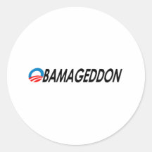 Negro de Obamageddon Pegatina