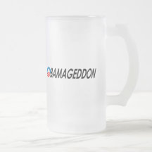 Negro de Obamageddon Tazas