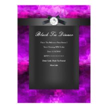 Negro de plata magenta de la cena de lazo negro comunicado personal  