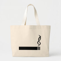 negro del cigarrillo del icono del cigaret bolsas de mano