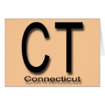 Negro del CT Connecticut Felicitación