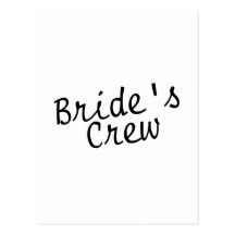 Negro del equipo de las novias postal