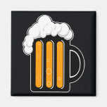 Negro del imán del vidrio de cerveza