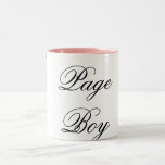 Negro del rosa del muchacho de la página tazas