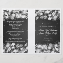 Negro elegante de las estrellas del deslumbramient flyer personalizado
