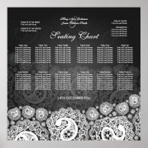 Negro elegante del cordón de Paisley de la carta d Posters