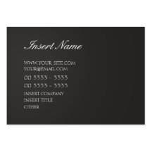 Negro elegante tarjeta personal