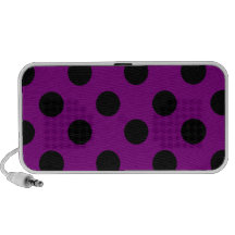 Negro en diseño púrpura del lunar mini altavoz