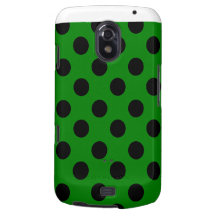 Negro en diseño verde del lunar galaxy nexus carcasa