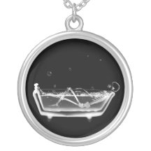 Negro esquelético y blanco de la radiografía de la joyerias personalizadas