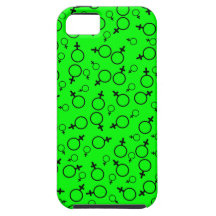 Negro femenino del símbolo (símbolo de Venus) en e iPhone 5 Case-Mate Cobertura