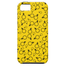 Negro femenino del símbolo (símbolo de Venus) en e iPhone 5 Case-Mate Cárcasas