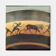 Negro-figura taza del ático imanes de nevera