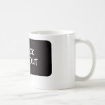 Negro fuera taza de café