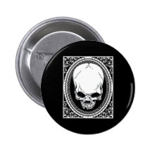 Negro gótico de los cráneos esqueléticos del ~ del pin