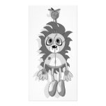 Negro gris colgante y blanco del peluche tarjetas con fotos personalizadas