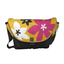Negro moderno grande de las rosas fuertes del amar bolsas messenger