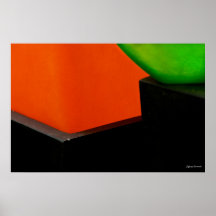 Negro, naranja y verde, posters