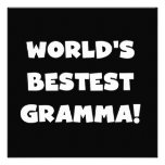 Negro o blanco del Mejor-est Gramma del mundo Anuncio