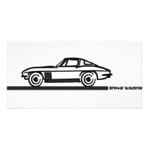 Negro partido 1965 de la pastinaca del Corvette Tarjeta Personal