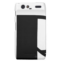 Negro y blanco de París de la torre Eiffel Motorola Droid RAZR Funda