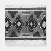 Negro y blanco del diseño imán para frigorífico