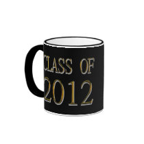 Negro y clase del oro de la taza 2012 de la gradua tazas