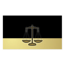 Negro y oro de la justicia de la escala de la tarj