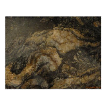Negro y postal de mármol del oro