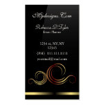 negro y tarjetas de visita elegantes del oro tarjetas de negocio