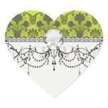 negro y verde lima damask.ai pegatinas