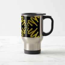 Neón amarillo 8 en un ARTE urbano del _negro del c Tazas
