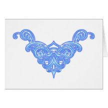 Neon Ornament Karte