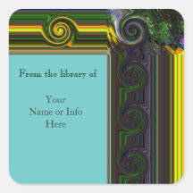 Neonclassic personalizó a los pegatinas del Bookpl