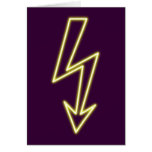 Neonreklame neon sign Blitz flash Karte