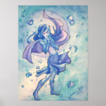Neptuno y agua impresiones